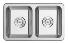RV2515 Undermount Double Bowl RV Sink