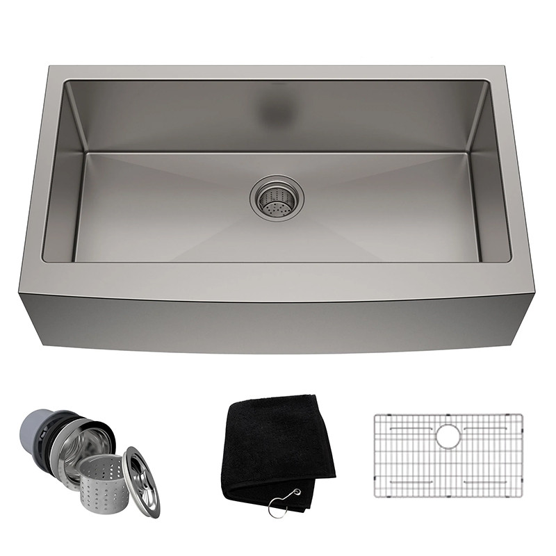 stainless steel apron sink
