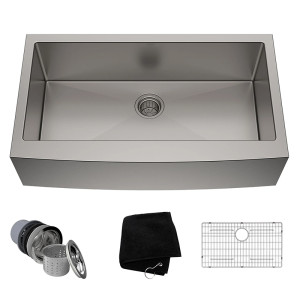 Apron Single Bowl Stainless Steel Farmhouse Kitchen Sink