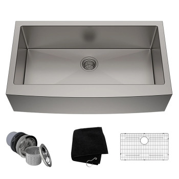 Apron Single Bowl Stainless Steel Farmhouse Kitchen Sink
