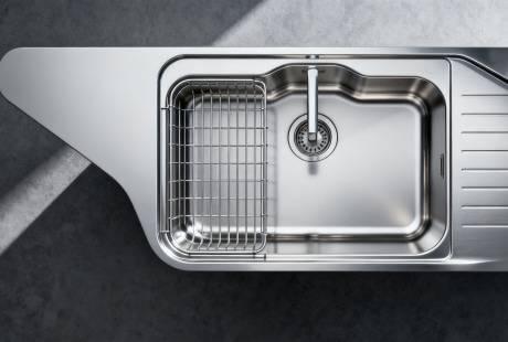 Integrated Features Stainless Steel Sink