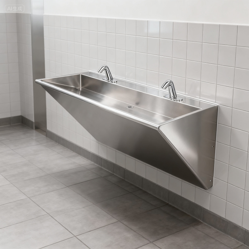 Wedge Shaped Hand Washing Sink
