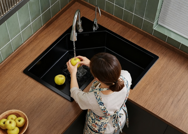 Custom Shaped Stainless Steel Sink