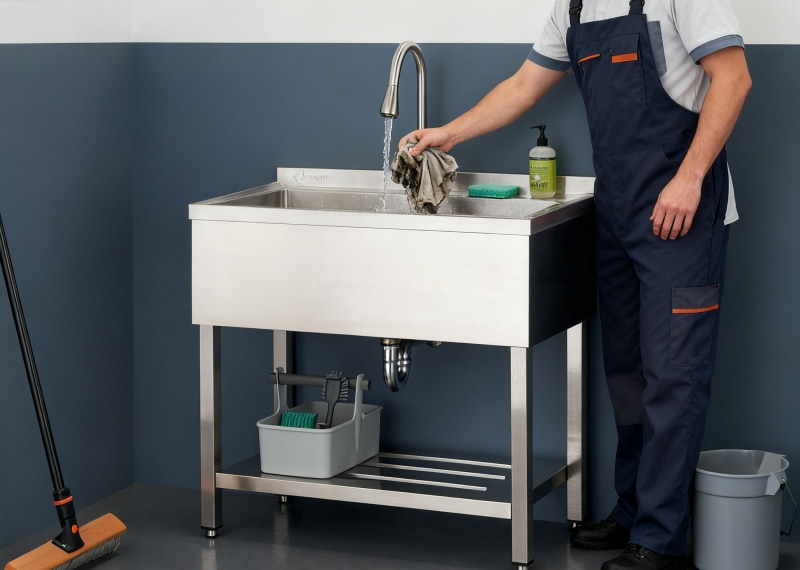 Commercial Stainless Steel Utility Sink