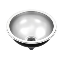Stainless Steel Drop-in Topmount Sinks Round Bowl Bathroom Sinks