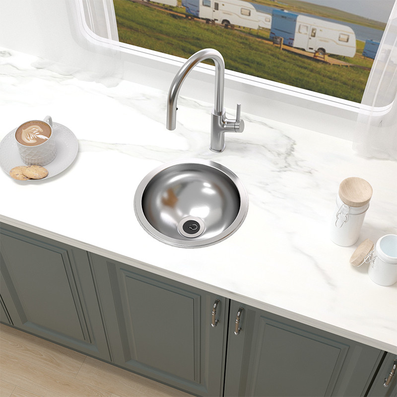 stainless steel round sink bowl