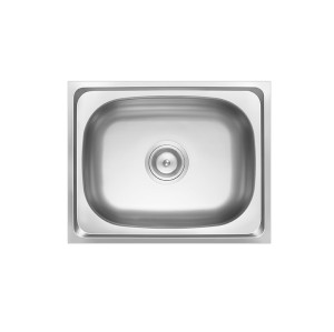 SS 304 Stainless Single Bowl Kitchen Sink Suitable for Home Kitchens