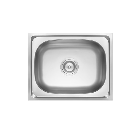 SS 304 Stainless Single Bowl Kitchen Sink Suitable for Home Kitchens