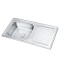 SUS 304  Stainless Steel Single Sink With Drainboard