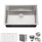 Custom Single-Bowl Kitchen Sink, No.16 Stainless Steel Under-Mount Sink