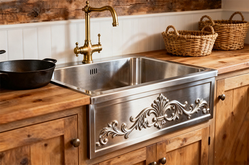 farmhouse stainless steel sink
