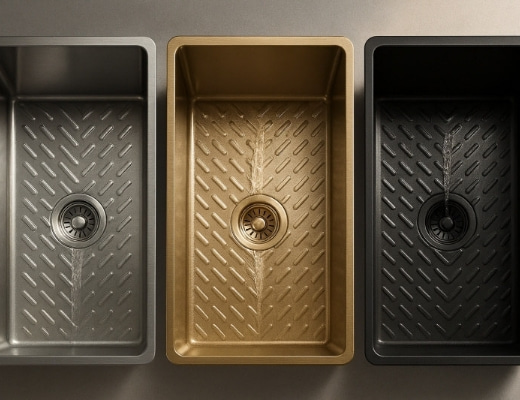 Textured Stainless Steel Sinks