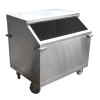 Mobile Stainless Steel Ice Storage Bin | Commercial Bar & Food Serving Equipment