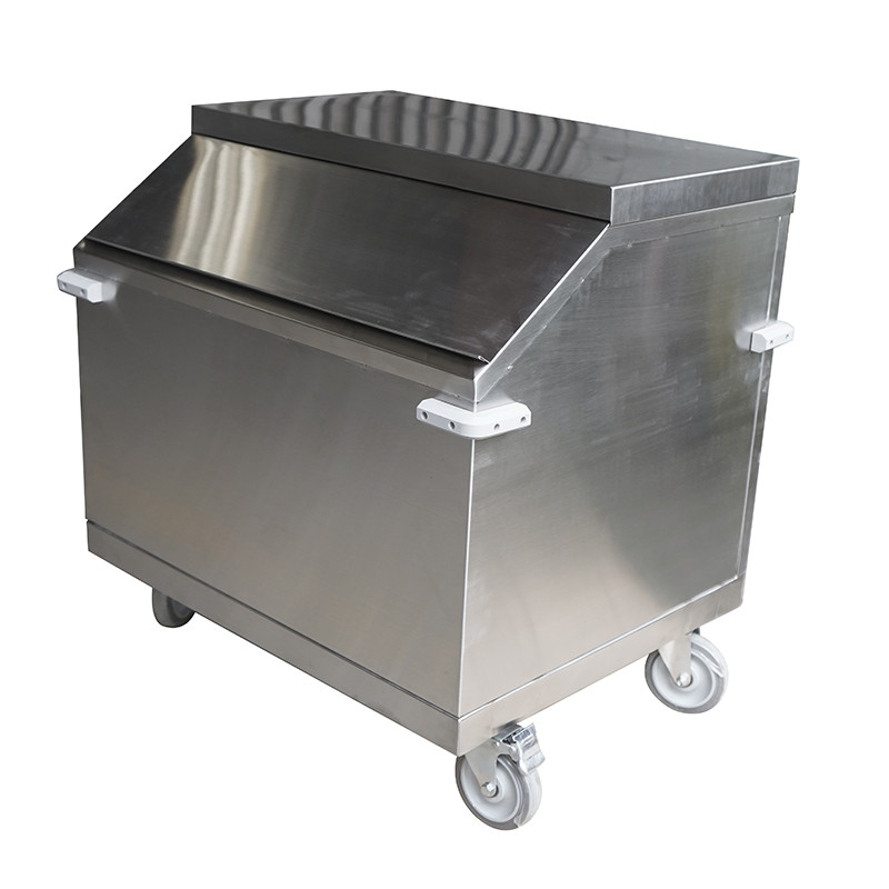 stainless steel ice bucket with lid