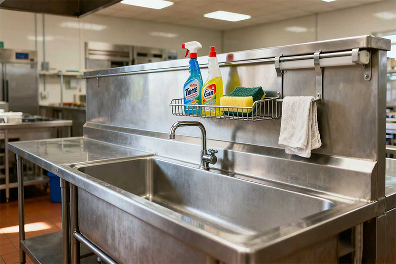 commercial stainless steel sink
