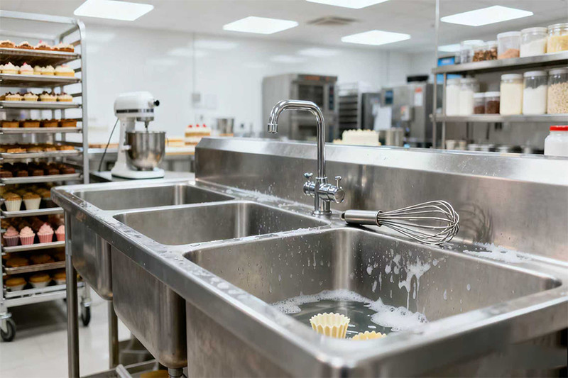 commercial stainless steel sink