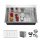 Stainless Steel Kitchen Sinks Undermount Handmade from 304 Stainless Steel Material