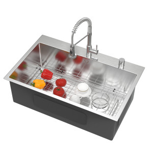 Stainless Steel Kitchen Sinks Undermount Handmade from 304 Stainless Steel Material