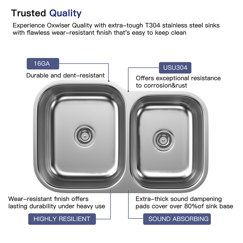 undercounter stainless steel farm sink