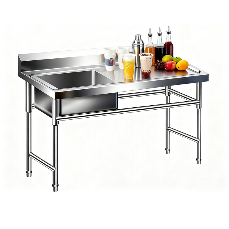 freestanding stainless steel utility sink