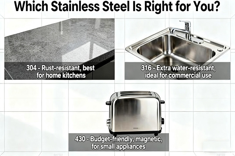 types of stainless steel