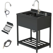 Stainless Steel Utility Sink Freestanding SUS 304