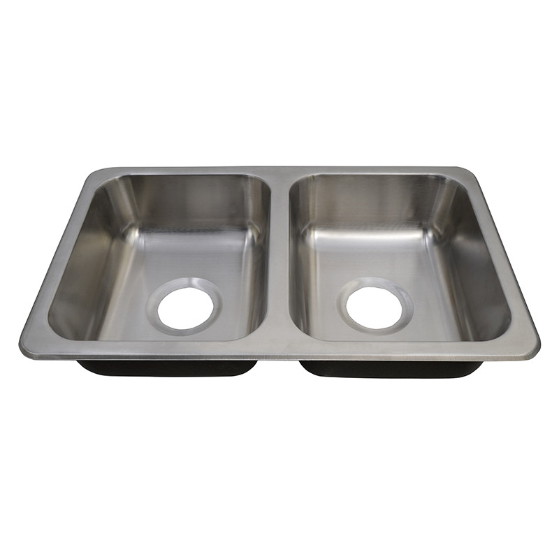 stainless steel double sink