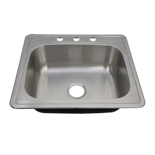 SS304 Stainless Steel Single Bowl Top Mount Kitchen Sink