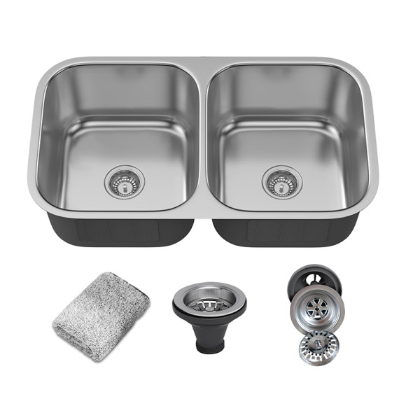 Stainless Steel Farmhouse Sink Double Bowl Stainless Steel Kitchen Sinks