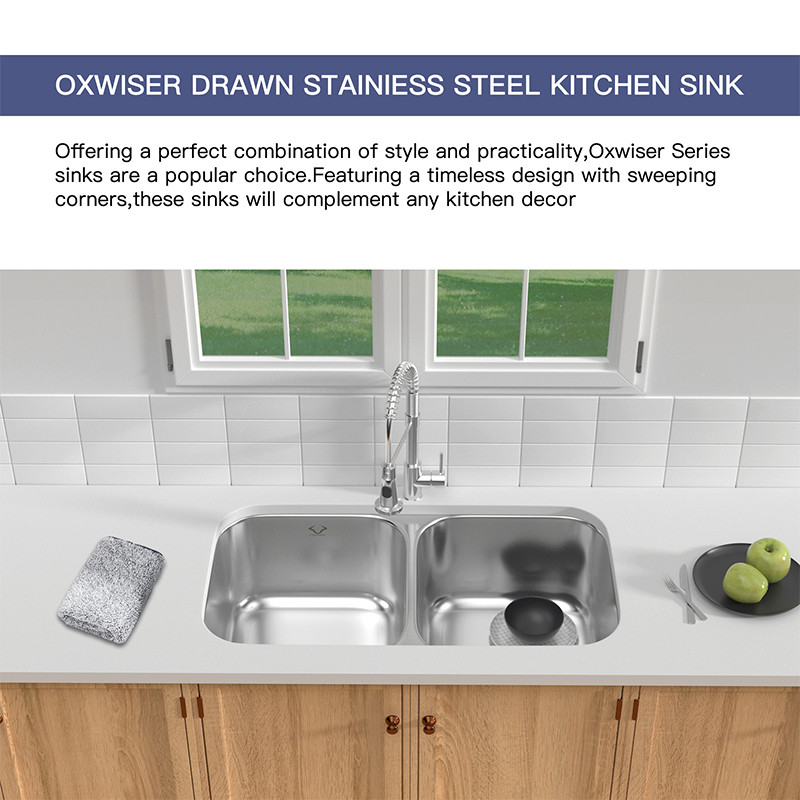 stainless steel double farmhouse sink