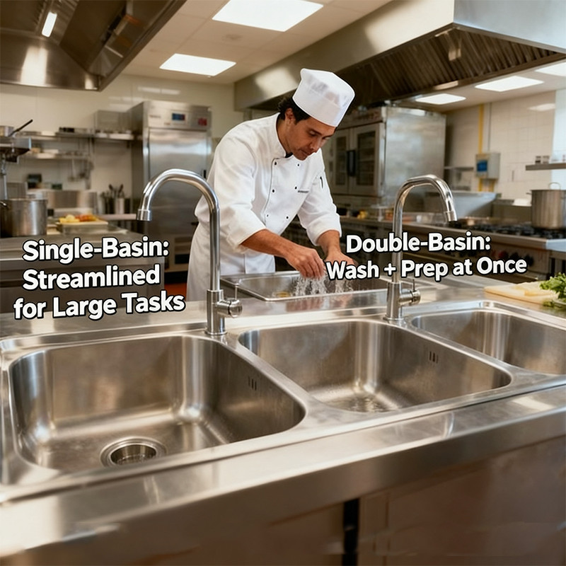 The Aesthetic Appeal of Commercial Stainless Steel Sinks