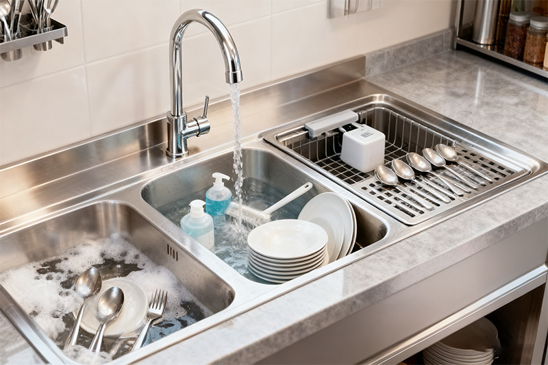 stainless steel kitchen sink