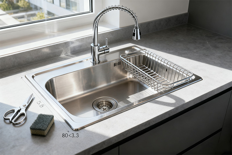 kitchen accessories with stainless steel sink
