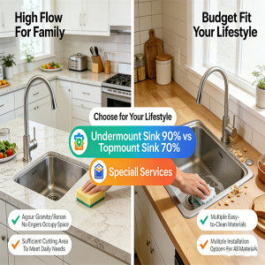 How to Choose: Undermount vs. Top Mount Sink Explained