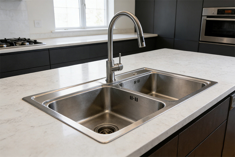 stainless steel kitchen sink