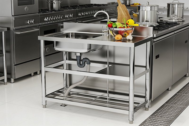 commercial stainless steel sinks with drainboards