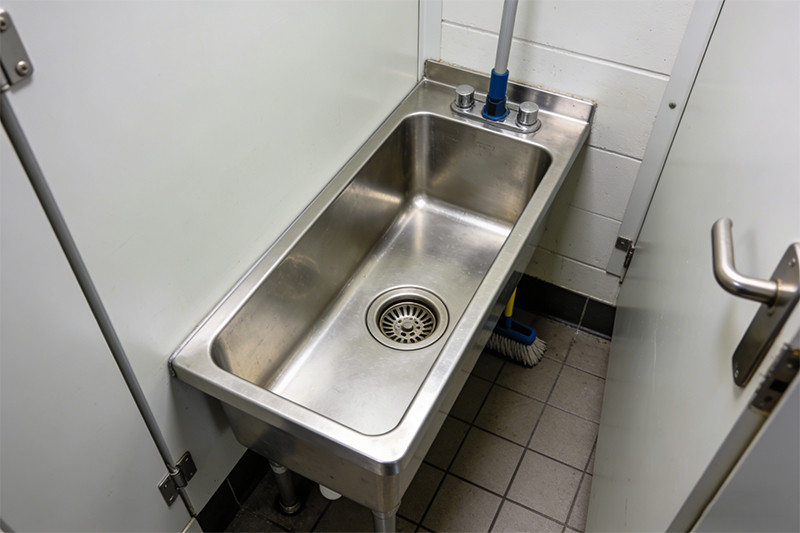 Narrow Compact Floor Mop Sink for Small Janitorial Closet