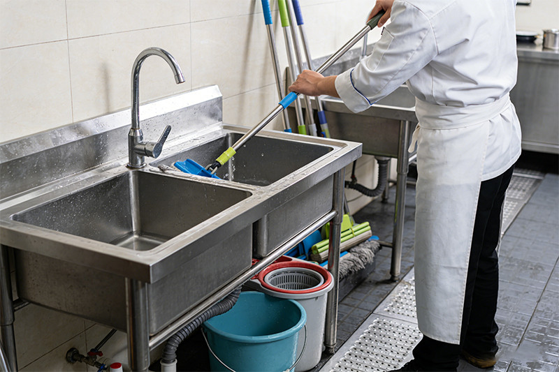 Clean and welcoming modern restaurant interior showcasing high cleanliness standards