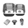 SUS304 Stainless Steel Kitchen Sink Double Bowl