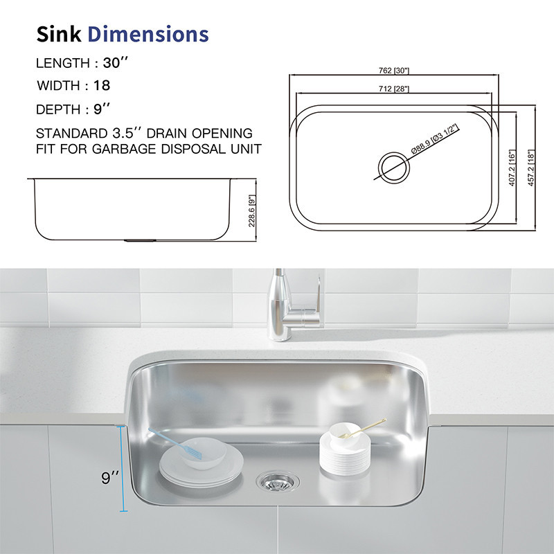 stainless steel kitchen sink