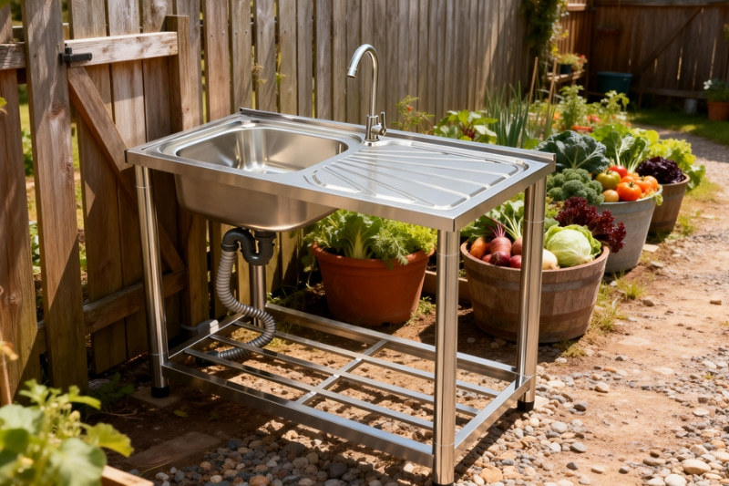 stainless steel outdoor sink