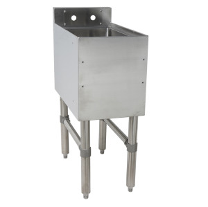 UBDS-X-2112 Underbar Dump Sink / Stainless Steel Legs, 12