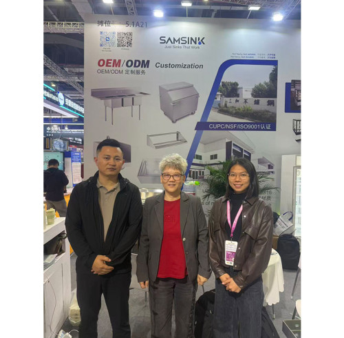 Samsink Shines at 2026 Shanghai International Hotel & Restaurant Expo: Global Buyers Validate Our Premium Commercial Stainless Steel Sinks