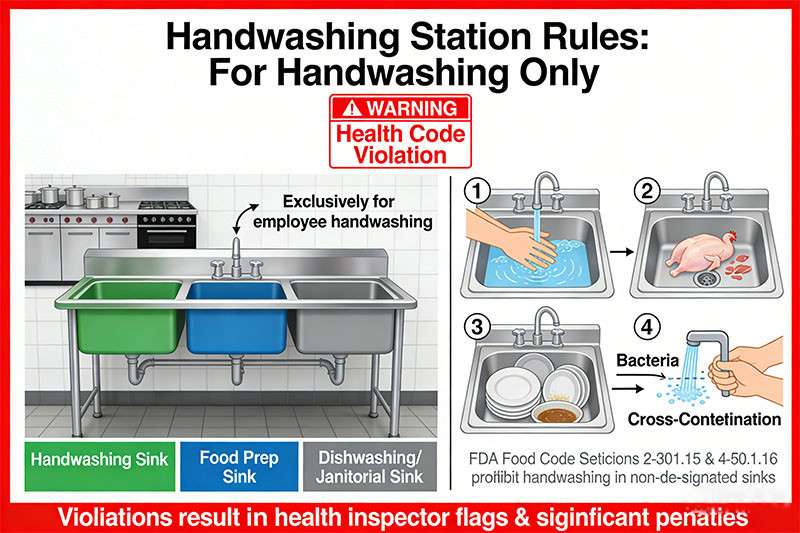 handwashing station rules for handwashing only
