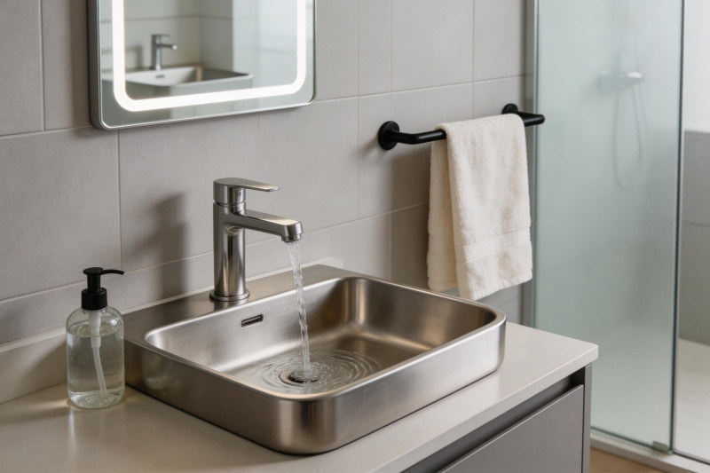 Stainless Steel Bathroom Sinks