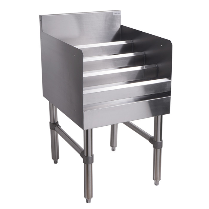Commercial Stainless Steel Undercounter Sink Liquor Display Rack Bar