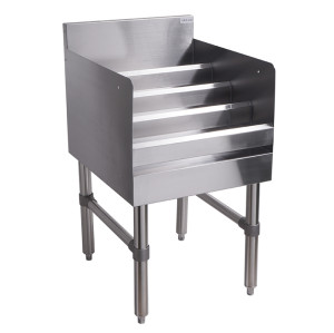 Commercial Stainless Steel Undercounter Sink Liquor Display Rack Bar