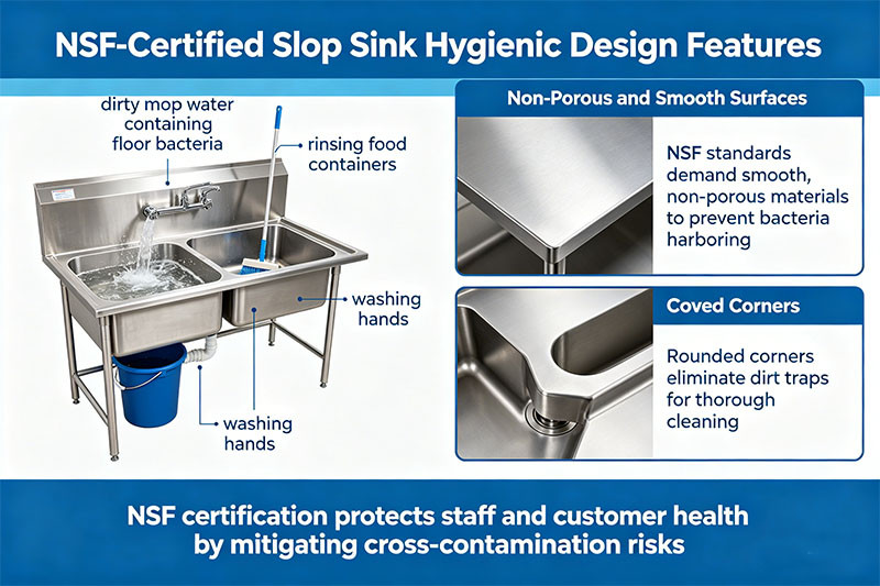 NSF certified slop sink