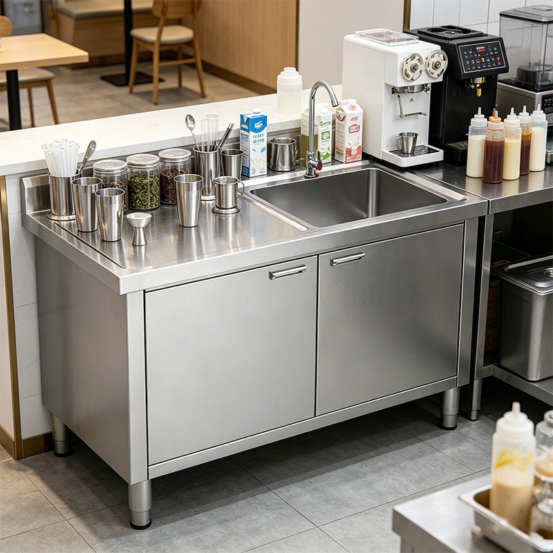 commercial stainless steel sink