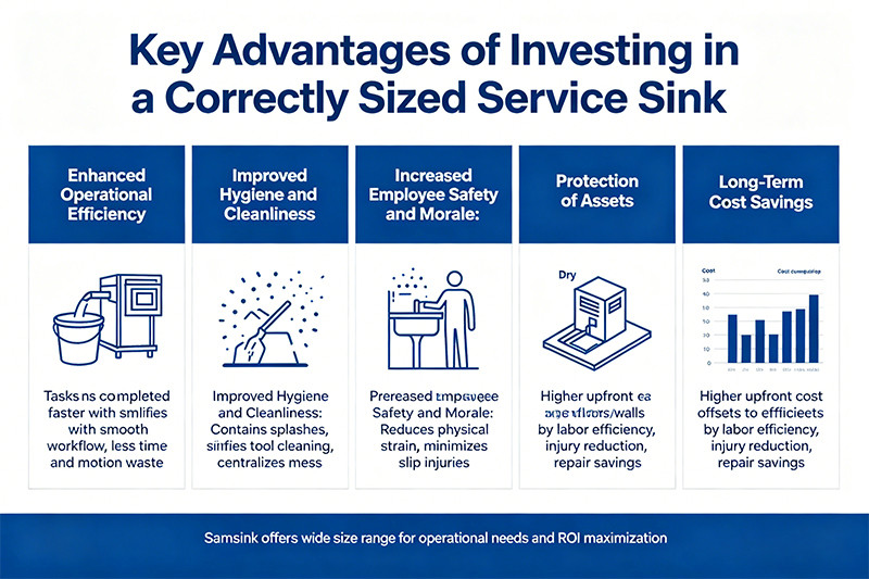 correctly sized service sink